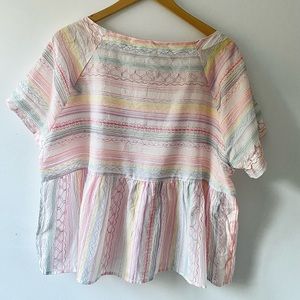 Anthropologie Letty Embroidered Blouse